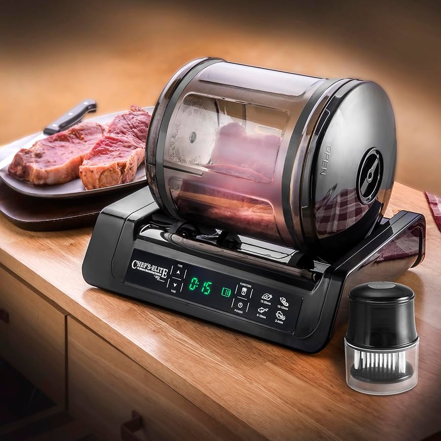Thinking about getting a tumbling vacuum meat marinator? Here's exactly why its such a great kitchen tool for delicious meat.
