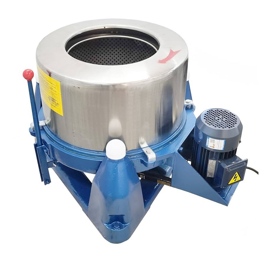 High speed industrial spin dryer removes water fast and efficient